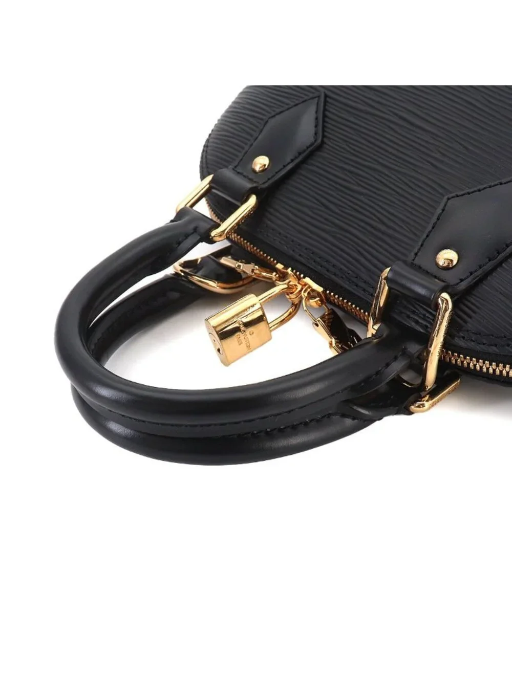 Louis Vuitton LV Takashi Murakami Epi Alma BB 2-Way Bag Black